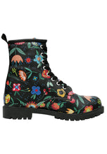 Cargar imagen en el visor de la galería, LONG BOOTS <br> Flowers and Birds Black